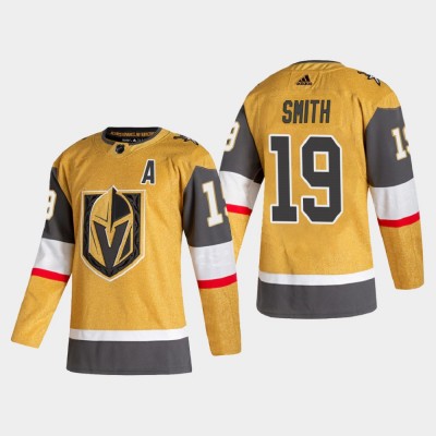 Vegas Vegas Golden Knights #19 Reilly Smith Men's Adidas 202021 Authentic Player Alternate Stitched NHL Jersey Gold